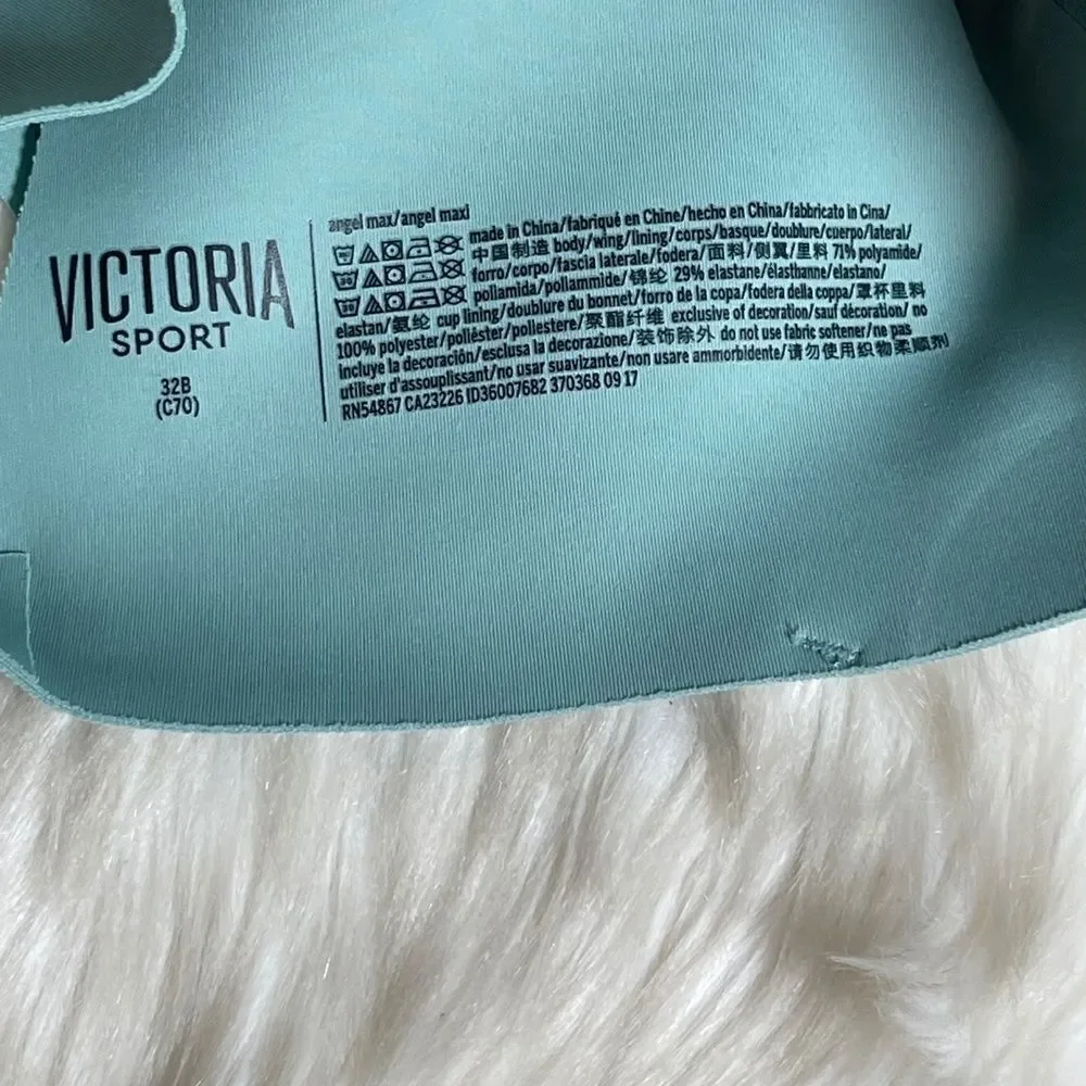 Victoria Sport Turquoise Molded Sport Bra Sz 32B‎